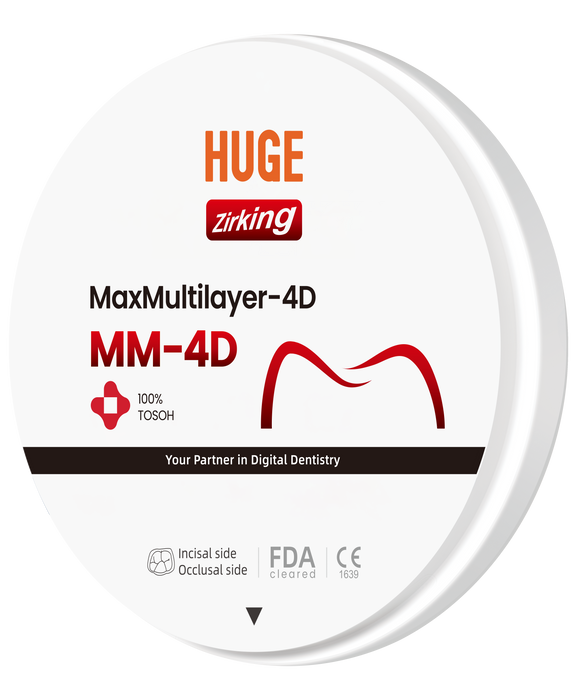 Premium Max Multilayer (MM-4D) 100% Tosoh Material Zirconia Block