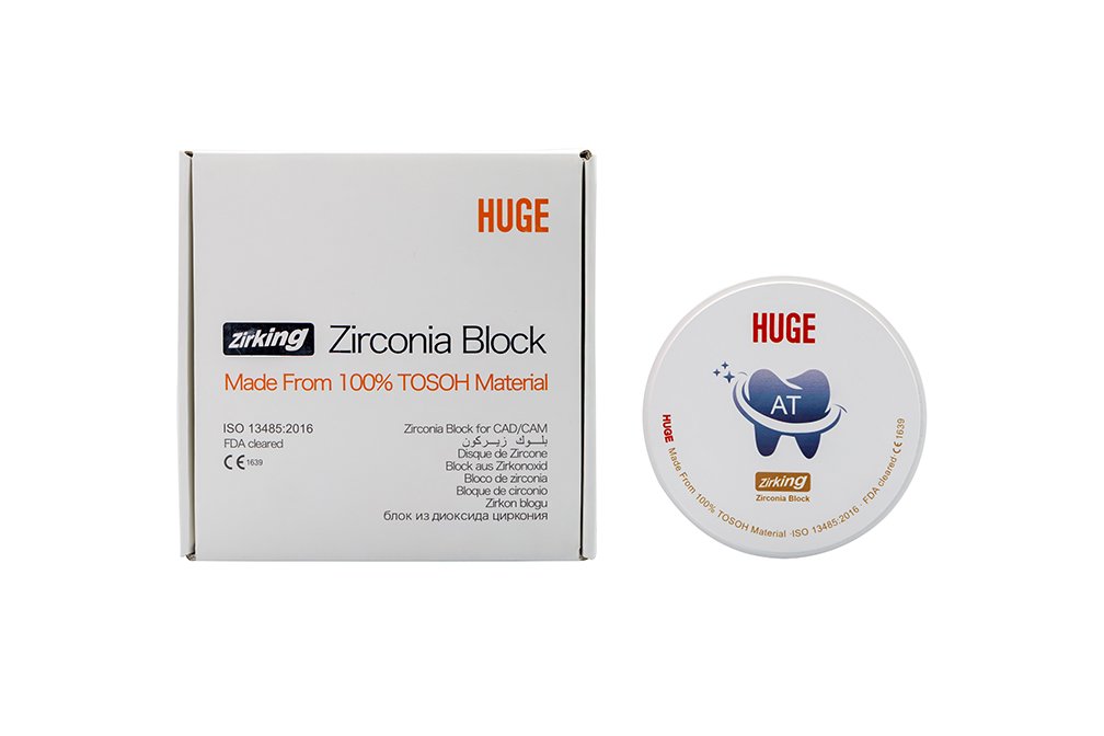 Premium Anterior Translucency (AT) 100% Tosoh Material Zirconia Block